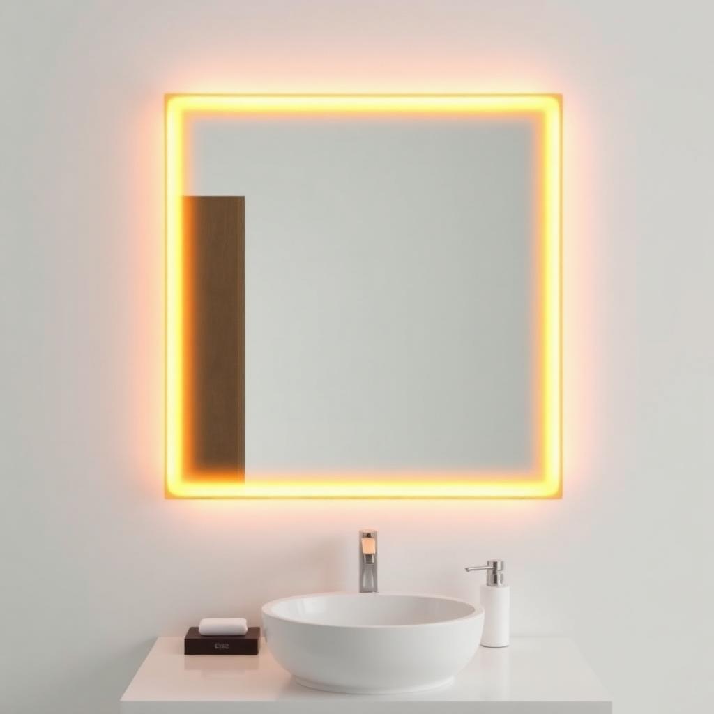 مرآة حمام LED